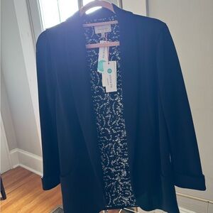 Skies Are Blue Elegant Black Blazer